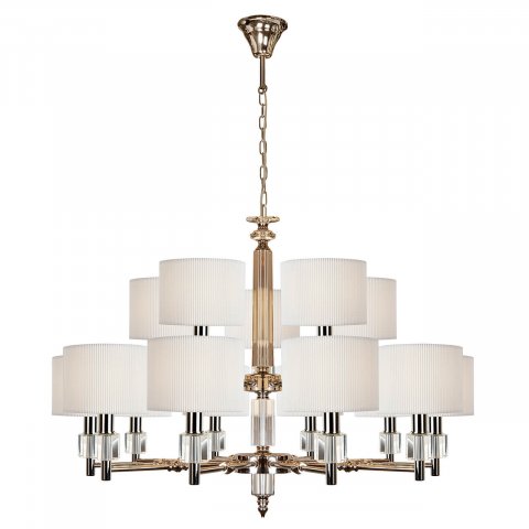 Подвесная люстра iLamp Alexa P2404-10+5 Nickel