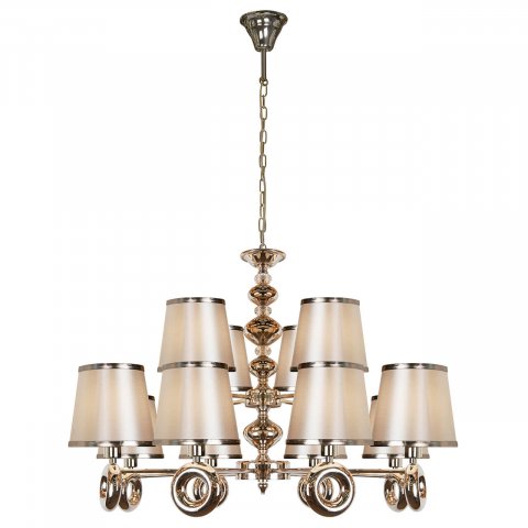 Подвесная люстра iLamp Brooklyn P2401-8+4 Nickel