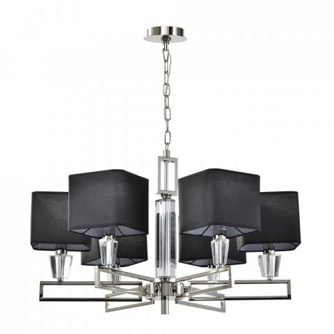 Подвесная люстра Lumien Hall Alessandriya LH1057/6P-NK-BK