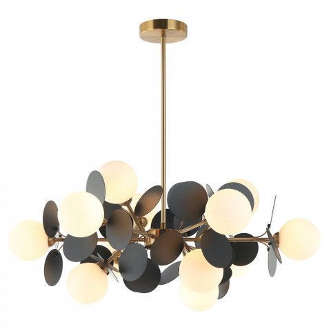 Подвесная люстра Lumien Hall Ilmari LH4136/12P-BR-BK