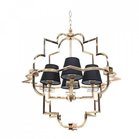 Подвесная люстра Lumina Deco Baltimore LDP 8020-4 GD+BK