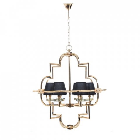 Подвесная люстра Lumina Deco Baltimore LDP 8020-6 GD+BK