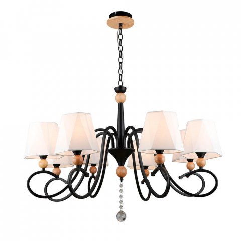 Подвесная люстра Seven Fires Shanita WD3590/8P-BK-WT