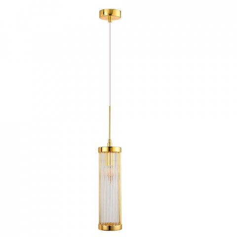Подвесной светильник Crystal Lux Tadeo SP1 D100 Gold/Transparente