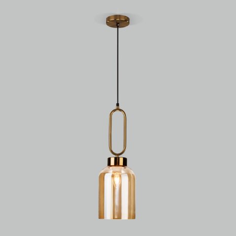 Подвесной светильник Eurosvet Flou 50229/1 янтарный