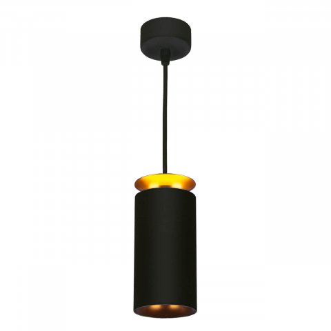 Подвесной светодиодный светильник Elektrostandard DLS021 9+4W 4200К черный матовый/золото a045504
