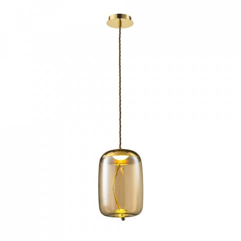 Подвесной светодиодный светильник Lumien Hall Avila LH4110/1PB-GD-AM