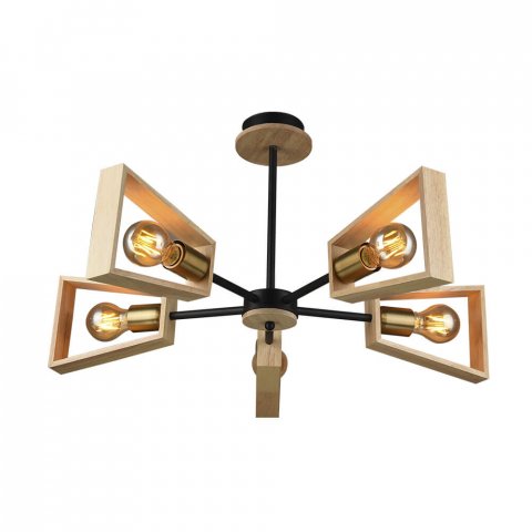 Потолочная люстра Seven Fires Sherlas SF3334/5C-BK-AB-WD