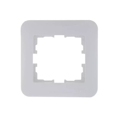 Рамка 1-ая горизонтальная Lezard Karina Life белая 708-0200-146