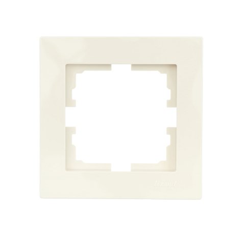 Рамка 1-ая горизонтальная Lezard Vesna кремовая 742-0300-146