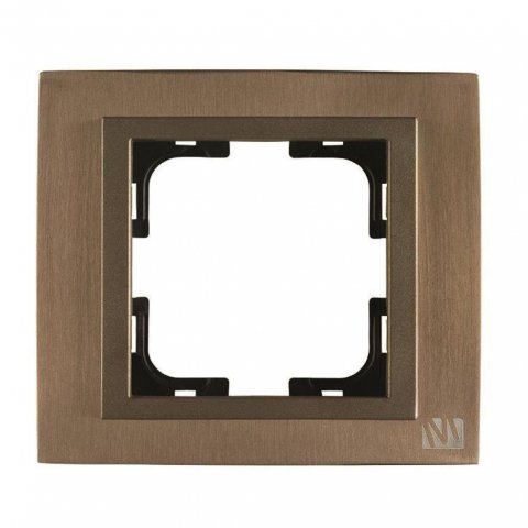 Рамка 1-постовая Mono Electric Chrome бронза 106-430000-160