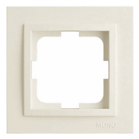 Рамка 1-постовая Mono Electric Despina слоновая кость 102-010000-160