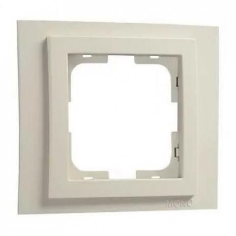 Рамка 1-постовая Mono Electric Larissa слоновая кость 103-010100-160