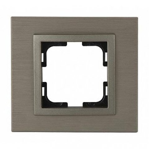 Рамка 1-постовая Mono Electric Style Aluminium бронза 107-810000-160