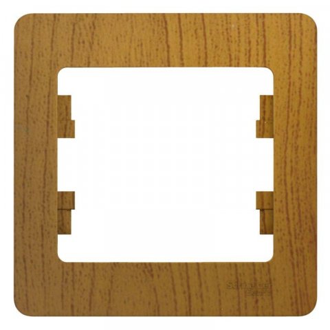 Рамка 1-постовая Schneider Electric Glossa дуб GSL000501