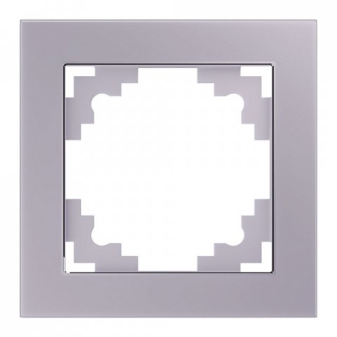 Рамка 1-постовая Stekker Катрин дымчатый GFR00-7001-07 49031
