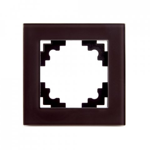 Рамка 1-постовая Stekker Катрин шоколад GFR00-7001-04 39535