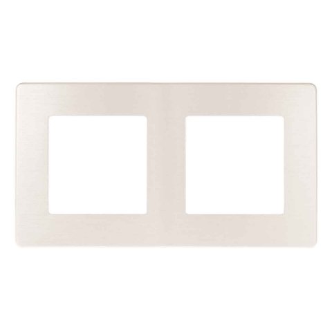Рамка 2-постовая ЭРА 12 сатин перламутр 12-5102-15 Б0052518