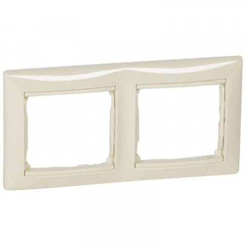 Рамка 2-постовая Legrand Valena слоновая кость 695632