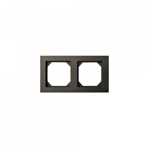 Рамка 2-постовая Liregus Epsilon антрацит 28-117