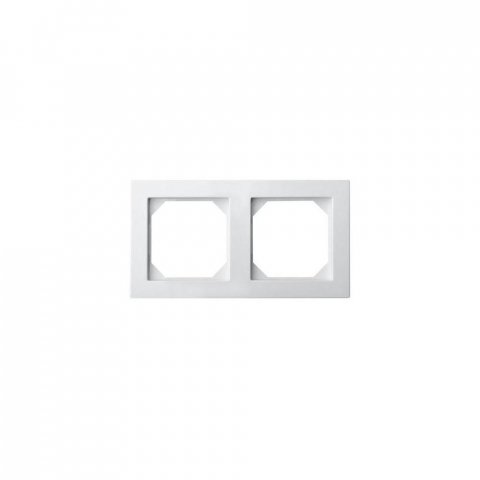 Рамка 2-постовая Liregus Epsilon белый 28-039