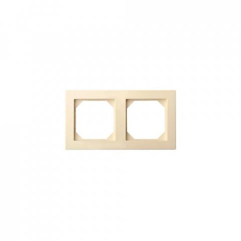 Рамка 2-постовая Liregus Epsilon бежевый 28-089