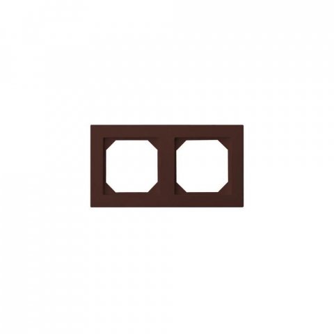 Рамка 2-постовая Liregus Epsilon коричневый 28-147