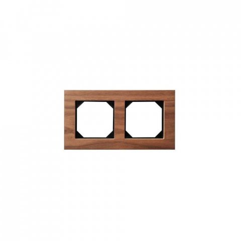 Рамка 2-постовая Liregus Epsilon орех 28-2252