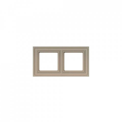 Рамка 2-постовая Liregus Retro кремовый омбре 29-149