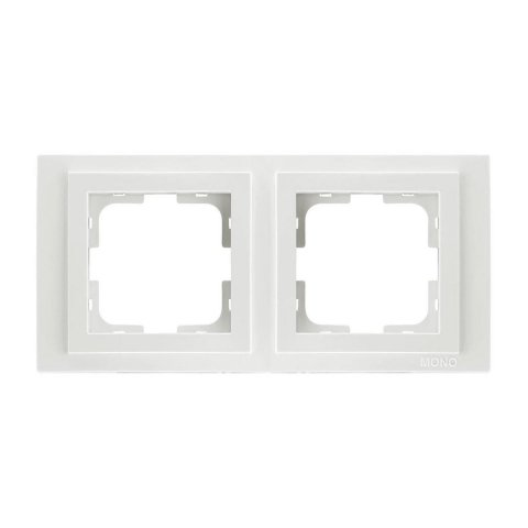 Рамка 2-постовая Mono Electric Despina белый 102-190000-161