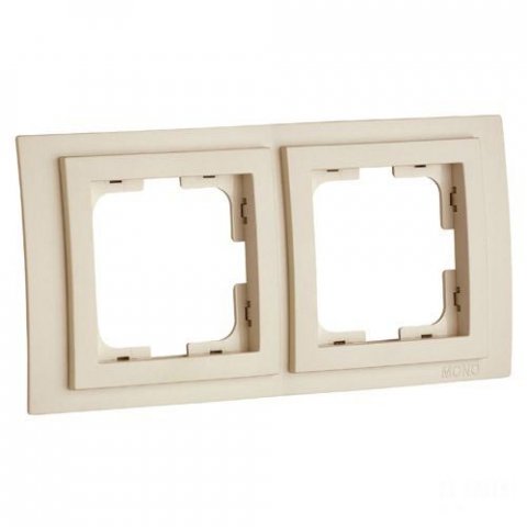 Рамка 2-постовая Mono Electric Despina крем 102-170000-161