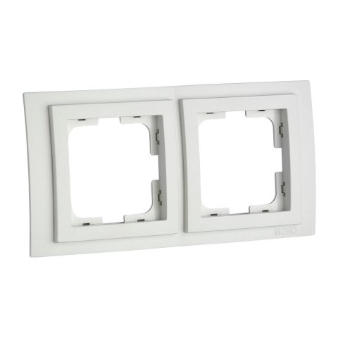 Рамка 2-постовая Mono Electric Larissa белый 103-191900-161