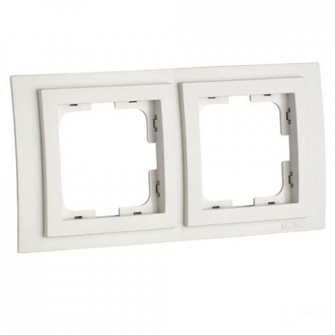 Рамка 2-постовая Mono Electric Larissa слоновая кость 103-010100-161