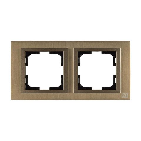 Рамка 2-постовая Mono Electric Style Aluminium бронза 107-810000-161