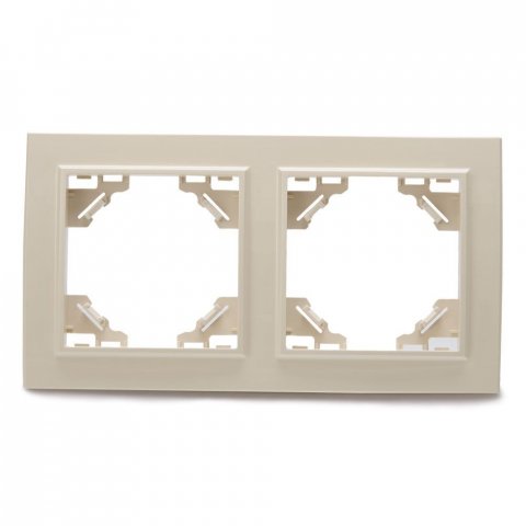 Рамка 2-постовая Stekker Эрна слоновая кость PFR00-9002-02 39241