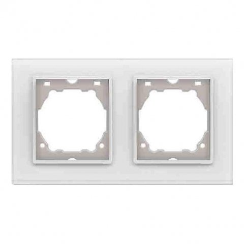 Рамка 2-постовая Vesta-Electric Exclusive White белый FRM050202BEL