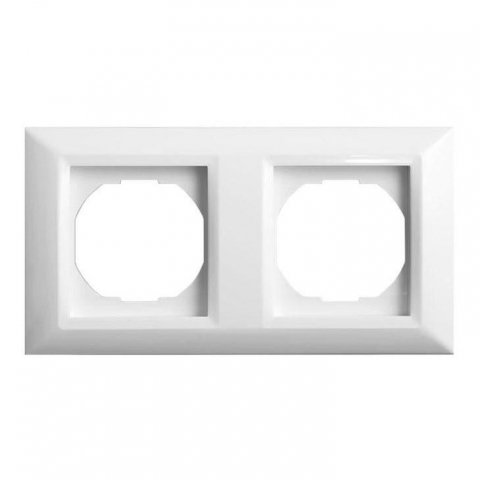 Рамка 2-постовая Vesta-Electric Roma белый FRM010201BEL