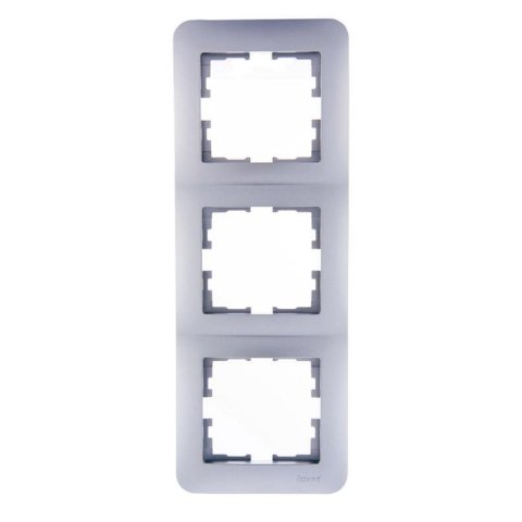 Рамка 3-ая вертикальная Lezard Karina Life серебро 708-4300-153