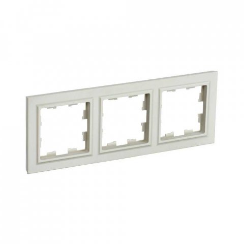 Рамка 3-постовая IEK Brite бежевая BR-M32-K10