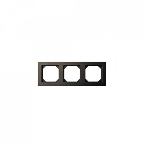 Рамка 3-постовая Liregus Epsilon антрацит 28-118