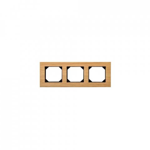 Рамка 3-постовая Liregus Epsilon дуб 28-222