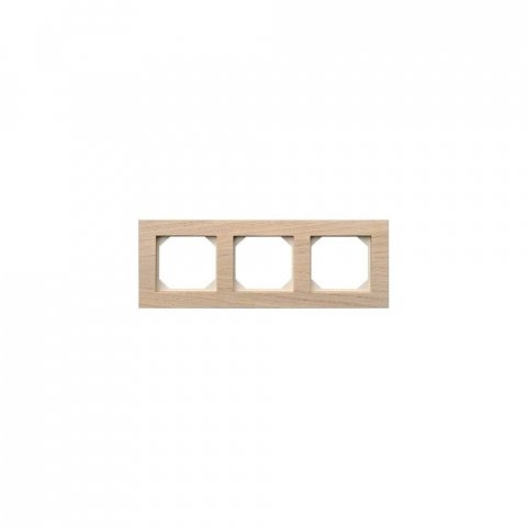 Рамка 3-постовая Liregus Epsilon дуб беленный 28-2243