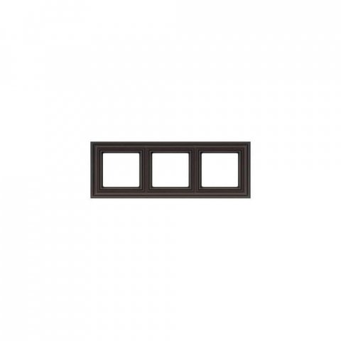 Рамка 3-постовая Liregus Epsilon коричневый 28-148