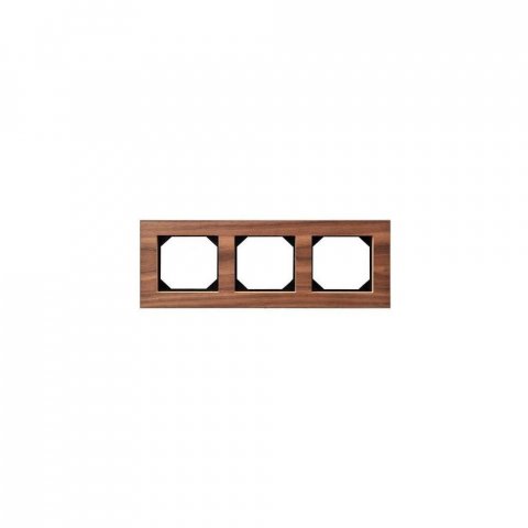 Рамка 3-постовая Liregus Epsilon орех 28-2253
