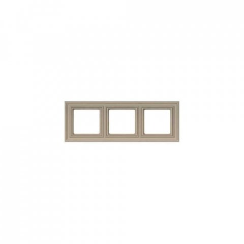 Рамка 3-постовая Liregus Retro кремовый омбре 29-150