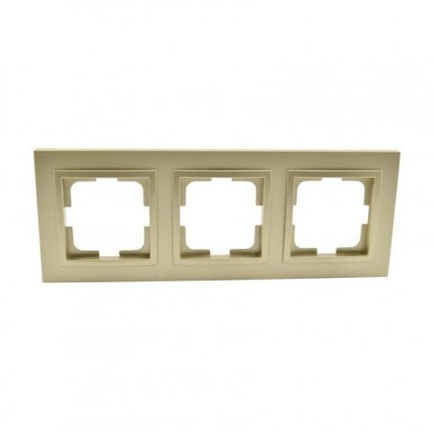 Рамка 3-постовая Mono Electric Despina титан 102-220000-162