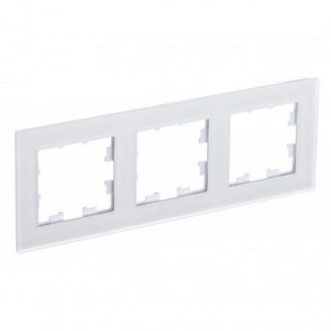 Рамка 3-постовая Schneider Electric AtlasDesign Nature белая ATN330103