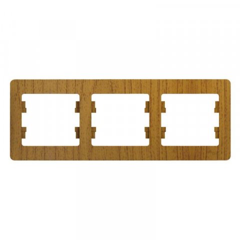 Рамка 3-постовая Schneider Electric Glossa дуб GSL000503