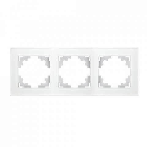 Рамка 3-постовая Stekker Катрин белый GFR00-7003-01 39256