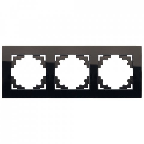 Рамка 3-постовая Stekker Катрин черный GFR00-7003-05 39520